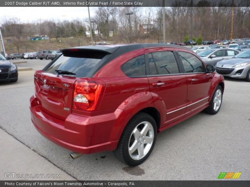 Inferno Red Crystal Pearl / Pastel Slate Gray 2007 Dodge Caliber R/T AWD