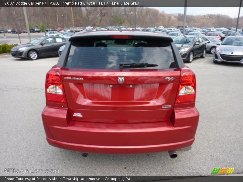Inferno Red Crystal Pearl / Pastel Slate Gray 2007 Dodge Caliber R/T AWD