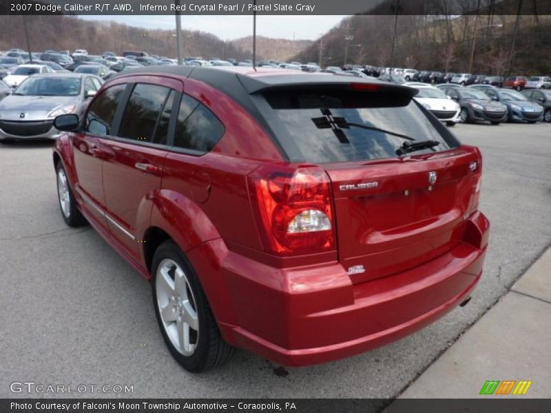 Inferno Red Crystal Pearl / Pastel Slate Gray 2007 Dodge Caliber R/T AWD