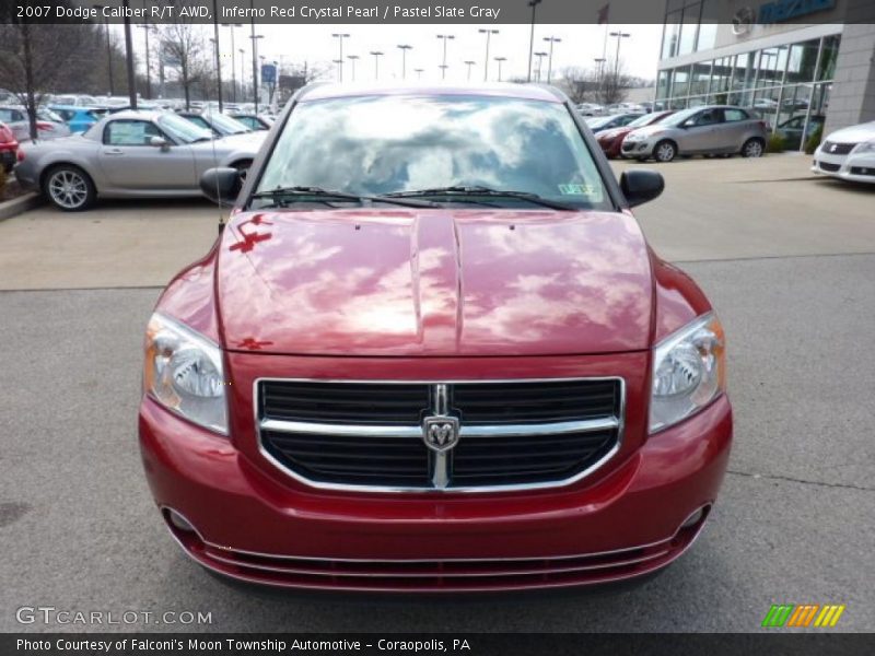 Inferno Red Crystal Pearl / Pastel Slate Gray 2007 Dodge Caliber R/T AWD