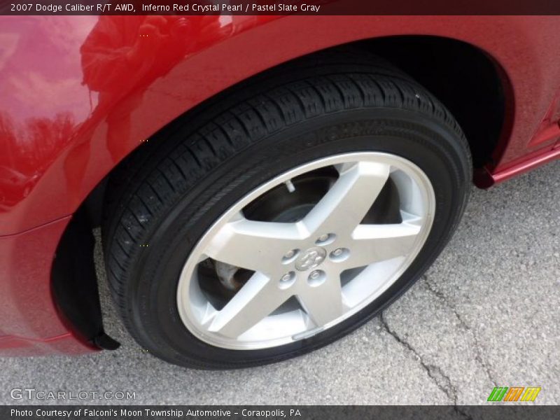 Inferno Red Crystal Pearl / Pastel Slate Gray 2007 Dodge Caliber R/T AWD