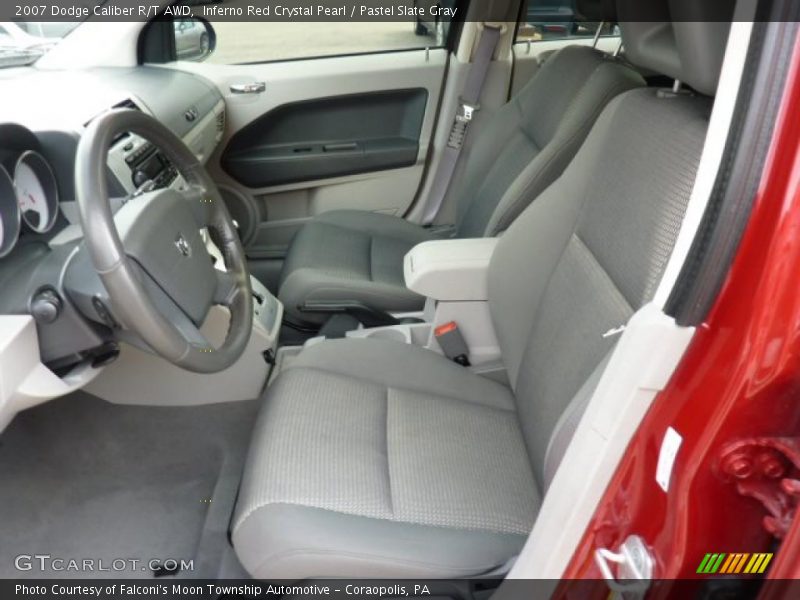 Inferno Red Crystal Pearl / Pastel Slate Gray 2007 Dodge Caliber R/T AWD