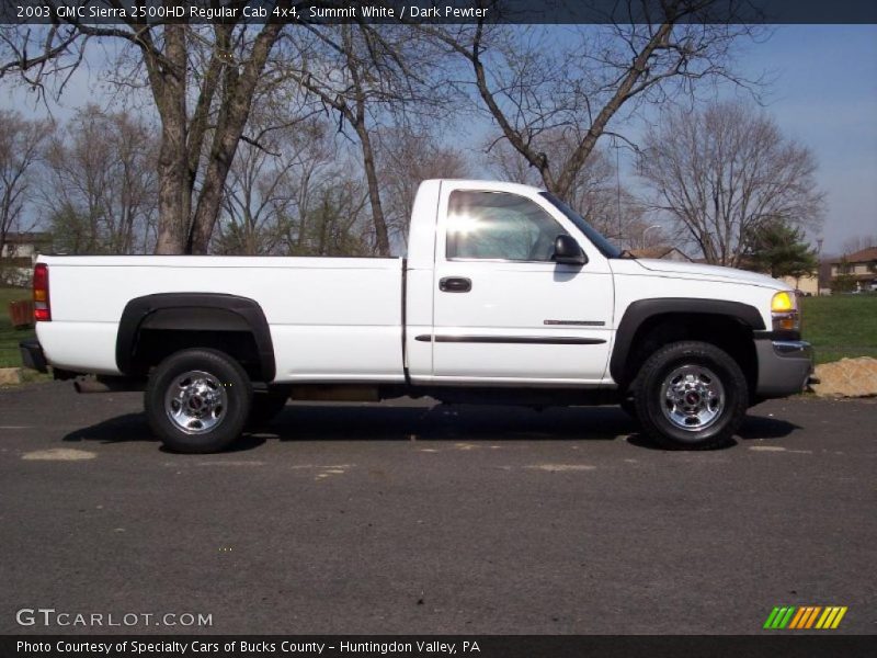 Summit White / Dark Pewter 2003 GMC Sierra 2500HD Regular Cab 4x4