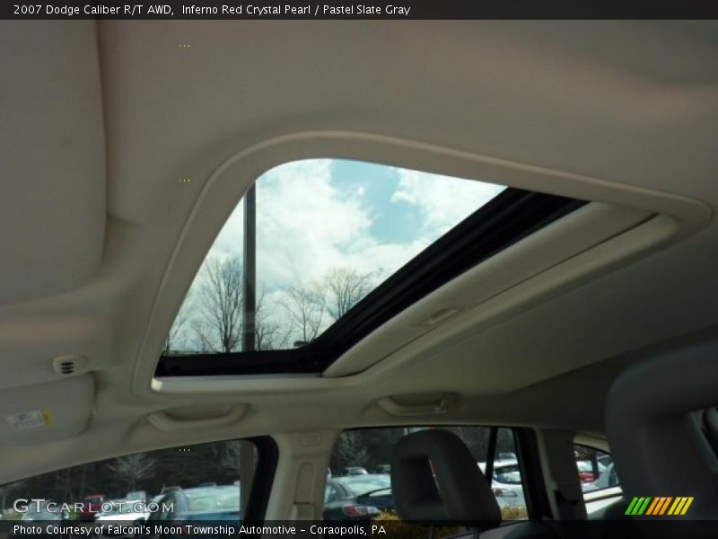 Inferno Red Crystal Pearl / Pastel Slate Gray 2007 Dodge Caliber R/T AWD
