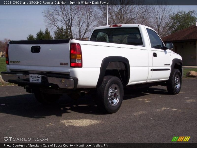 Summit White / Dark Pewter 2003 GMC Sierra 2500HD Regular Cab 4x4
