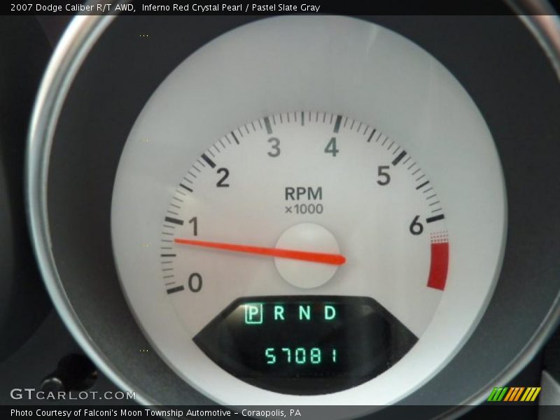 Inferno Red Crystal Pearl / Pastel Slate Gray 2007 Dodge Caliber R/T AWD