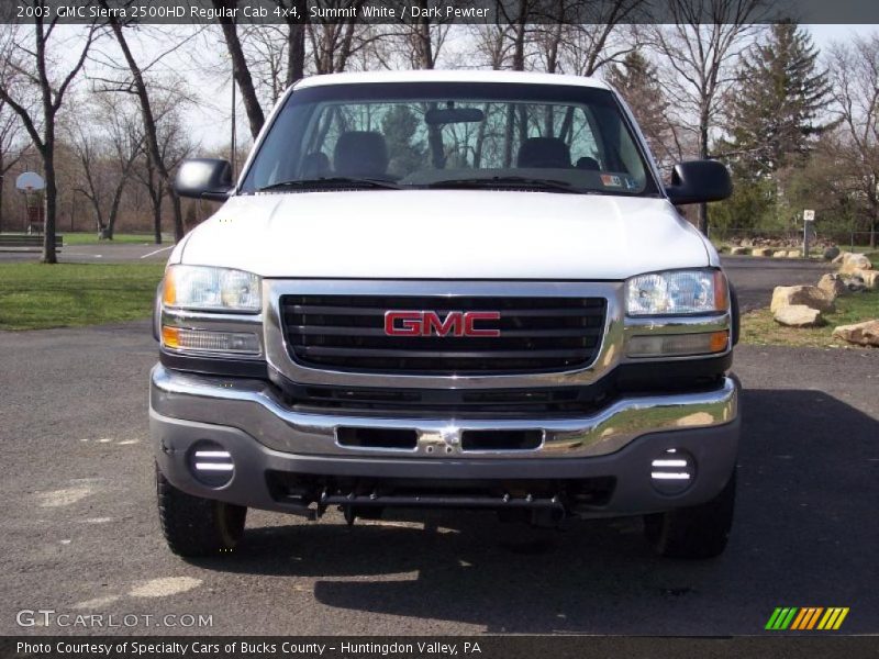 Summit White / Dark Pewter 2003 GMC Sierra 2500HD Regular Cab 4x4