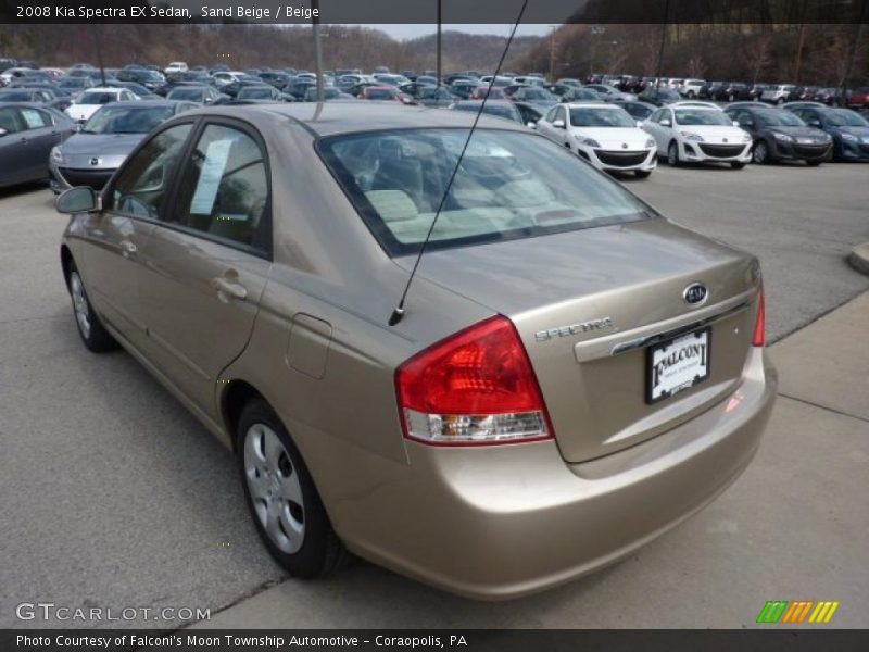 Sand Beige / Beige 2008 Kia Spectra EX Sedan
