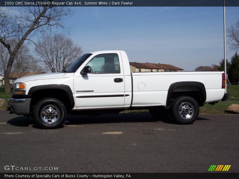 Summit White / Dark Pewter 2003 GMC Sierra 2500HD Regular Cab 4x4