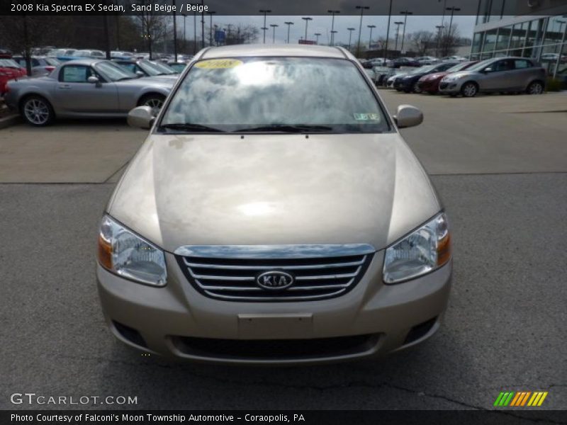 Sand Beige / Beige 2008 Kia Spectra EX Sedan