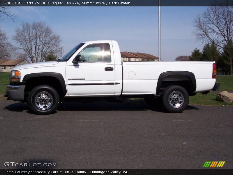Summit White / Dark Pewter 2003 GMC Sierra 2500HD Regular Cab 4x4