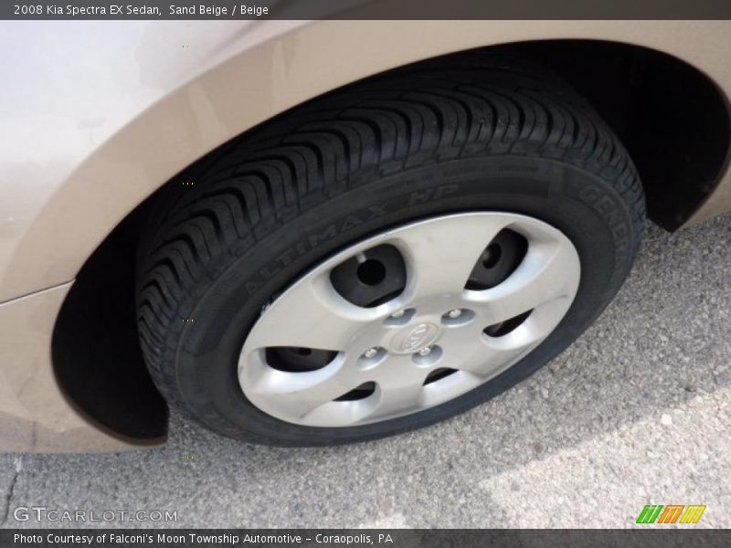 Sand Beige / Beige 2008 Kia Spectra EX Sedan