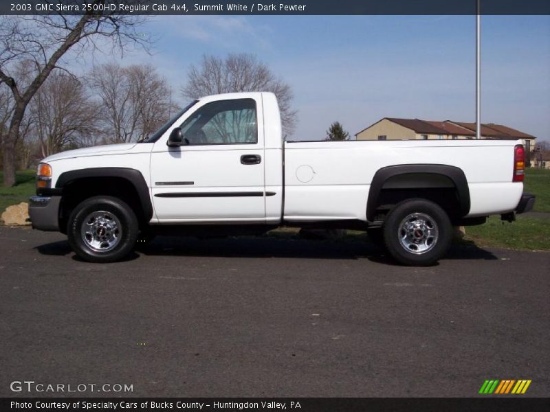 Summit White / Dark Pewter 2003 GMC Sierra 2500HD Regular Cab 4x4