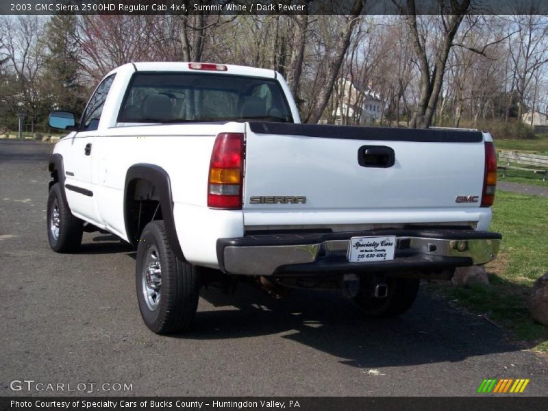 Summit White / Dark Pewter 2003 GMC Sierra 2500HD Regular Cab 4x4
