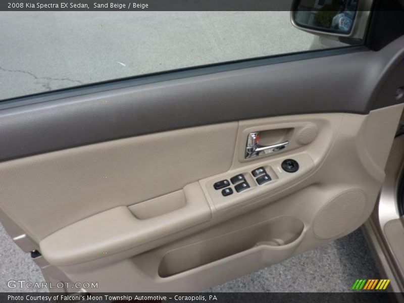 Sand Beige / Beige 2008 Kia Spectra EX Sedan