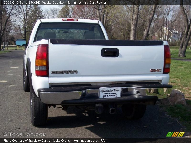 Summit White / Dark Pewter 2003 GMC Sierra 2500HD Regular Cab 4x4