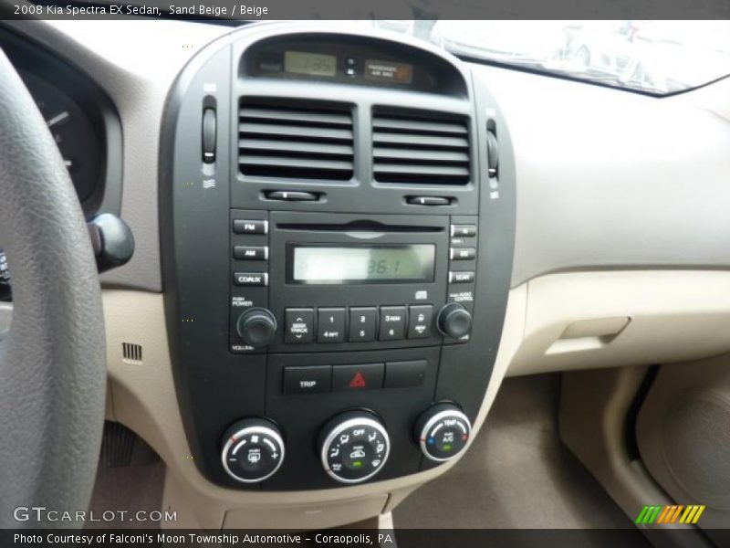 Sand Beige / Beige 2008 Kia Spectra EX Sedan