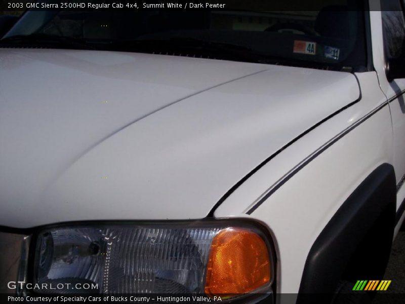 Summit White / Dark Pewter 2003 GMC Sierra 2500HD Regular Cab 4x4