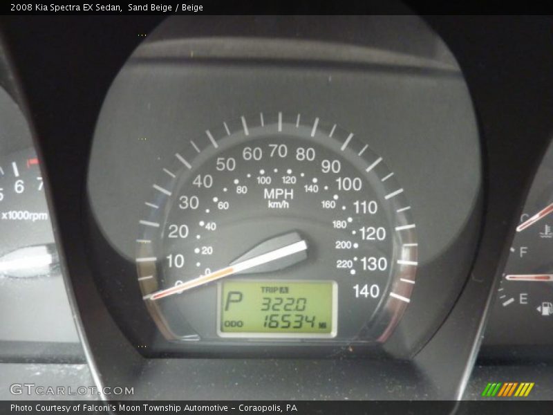 Sand Beige / Beige 2008 Kia Spectra EX Sedan