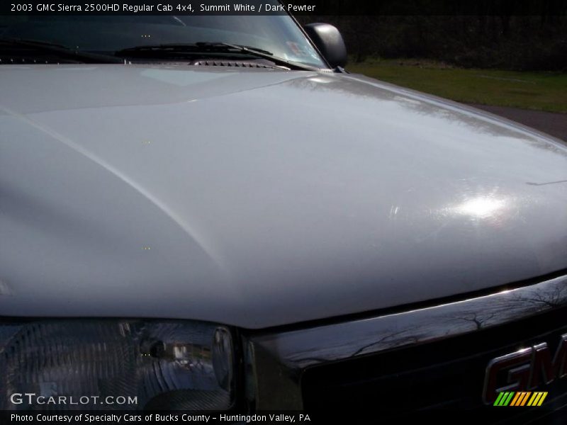 Summit White / Dark Pewter 2003 GMC Sierra 2500HD Regular Cab 4x4