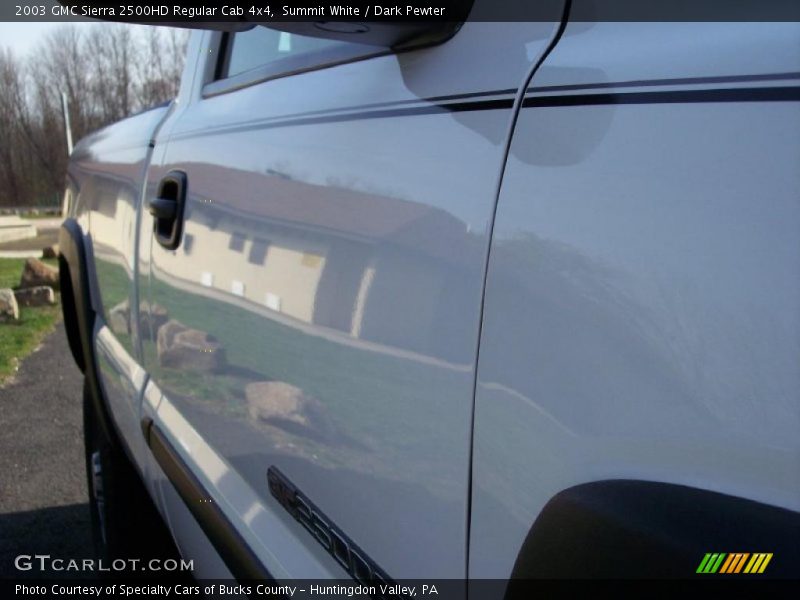 Summit White / Dark Pewter 2003 GMC Sierra 2500HD Regular Cab 4x4