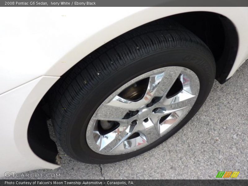 Ivory White / Ebony Black 2008 Pontiac G6 Sedan