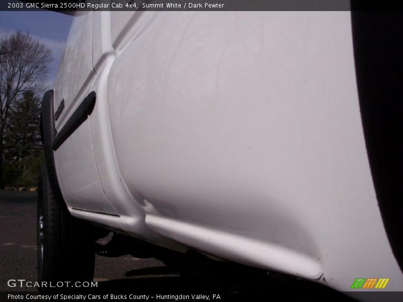 Summit White / Dark Pewter 2003 GMC Sierra 2500HD Regular Cab 4x4