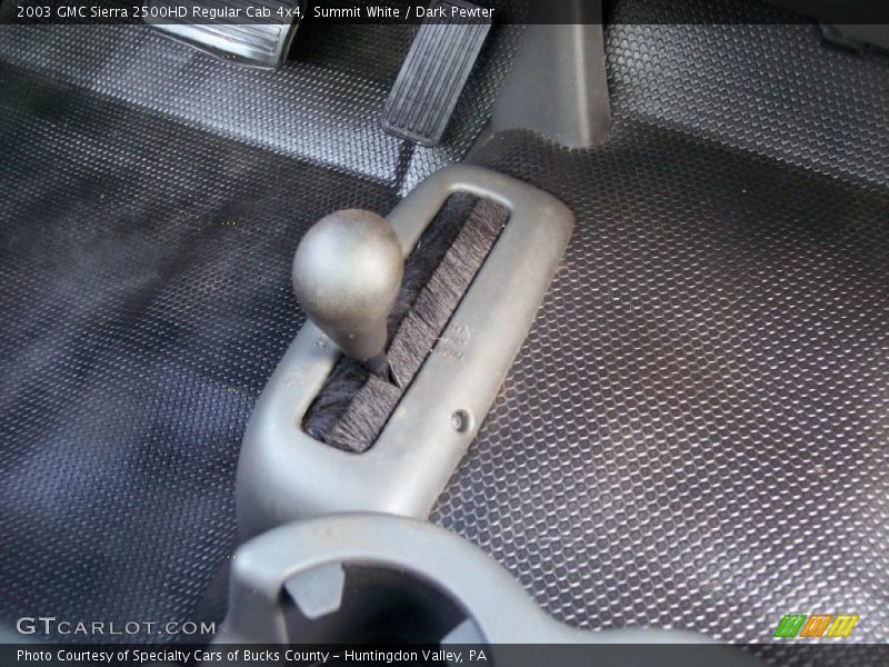 Summit White / Dark Pewter 2003 GMC Sierra 2500HD Regular Cab 4x4