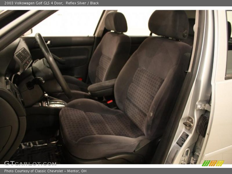 Reflex Silver / Black 2003 Volkswagen Golf GLS 4 Door