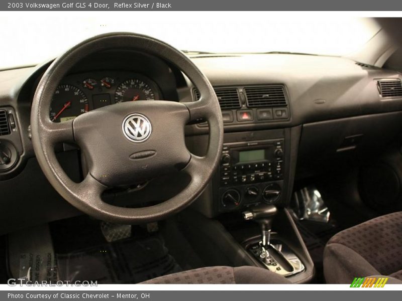 Reflex Silver / Black 2003 Volkswagen Golf GLS 4 Door