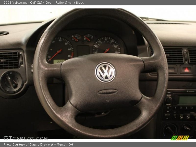 Reflex Silver / Black 2003 Volkswagen Golf GLS 4 Door