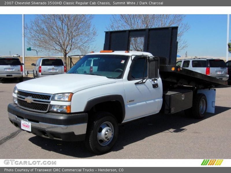 Summit White / Dark Charcoal 2007 Chevrolet Silverado 3500HD Classic Regular Cab Chassis