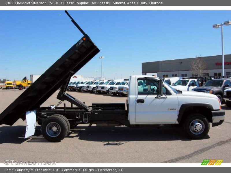 Summit White / Dark Charcoal 2007 Chevrolet Silverado 3500HD Classic Regular Cab Chassis