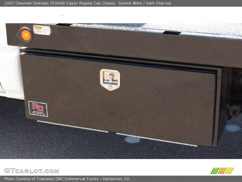Summit White / Dark Charcoal 2007 Chevrolet Silverado 3500HD Classic Regular Cab Chassis