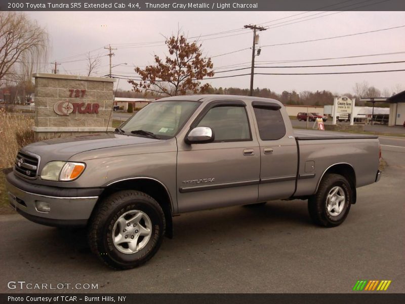 Thunder Gray Metallic / Light Charcoal 2000 Toyota Tundra SR5 Extended Cab 4x4