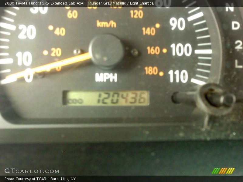 Thunder Gray Metallic / Light Charcoal 2000 Toyota Tundra SR5 Extended Cab 4x4
