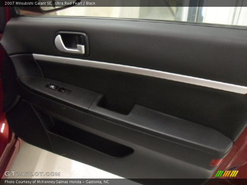 Ultra Red Pearl / Black 2007 Mitsubishi Galant SE