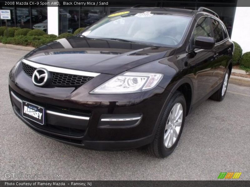 Black Cherry Mica / Sand 2008 Mazda CX-9 Sport AWD