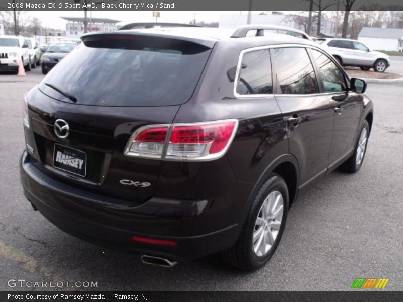 Black Cherry Mica / Sand 2008 Mazda CX-9 Sport AWD