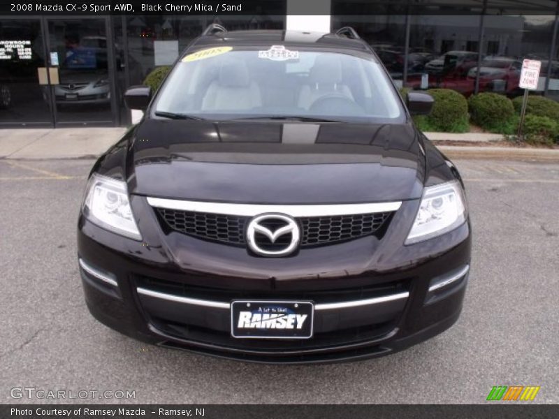 Black Cherry Mica / Sand 2008 Mazda CX-9 Sport AWD