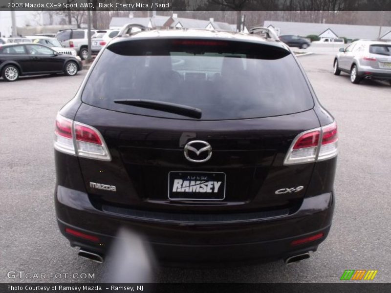 Black Cherry Mica / Sand 2008 Mazda CX-9 Sport AWD