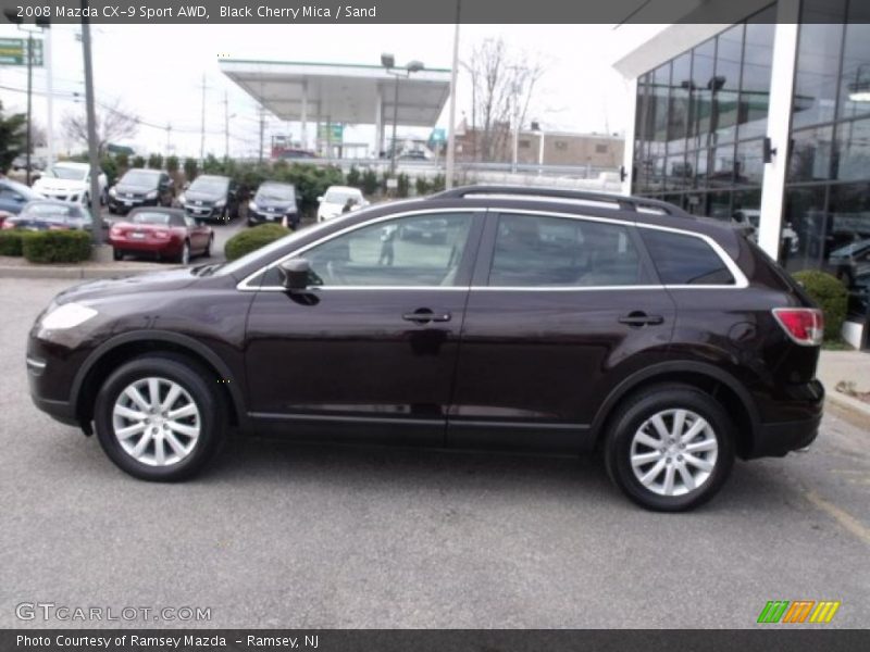 Black Cherry Mica / Sand 2008 Mazda CX-9 Sport AWD