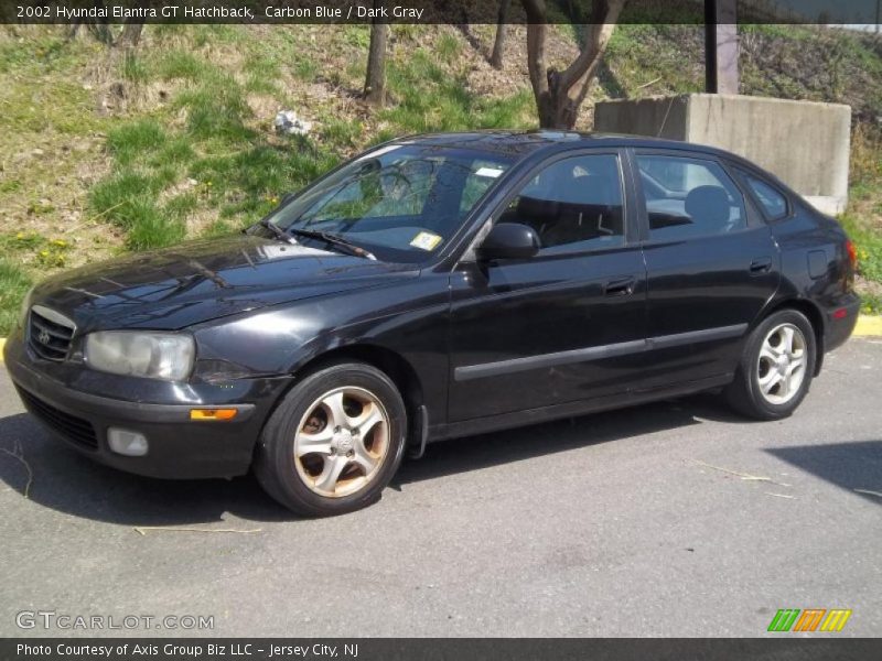 Carbon Blue / Dark Gray 2002 Hyundai Elantra GT Hatchback