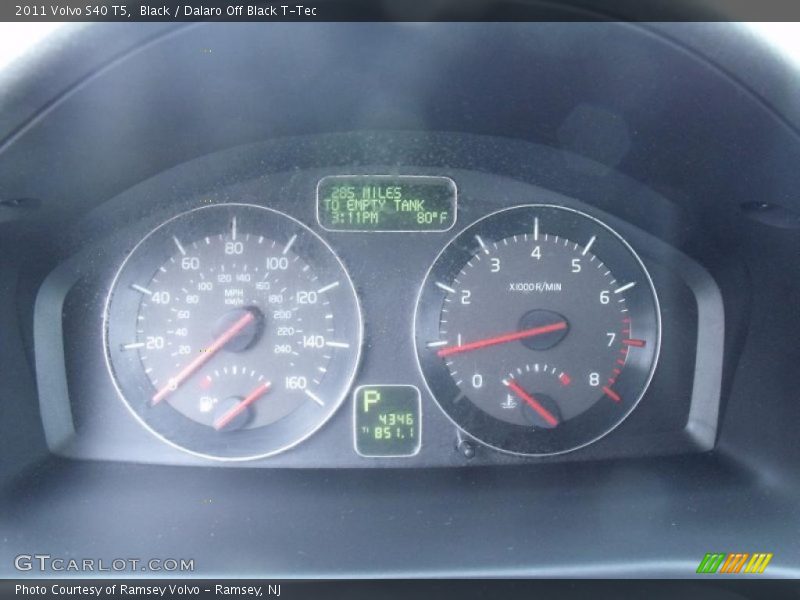 Black / Dalaro Off Black T-Tec 2011 Volvo S40 T5