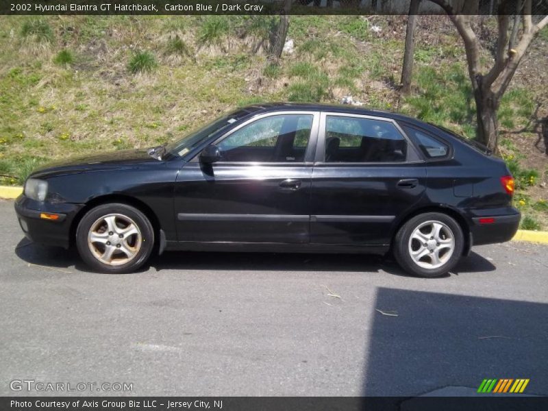 Carbon Blue / Dark Gray 2002 Hyundai Elantra GT Hatchback