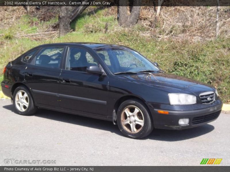 Carbon Blue / Dark Gray 2002 Hyundai Elantra GT Hatchback