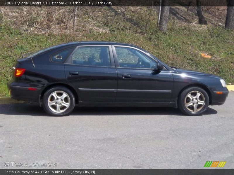 Carbon Blue / Dark Gray 2002 Hyundai Elantra GT Hatchback