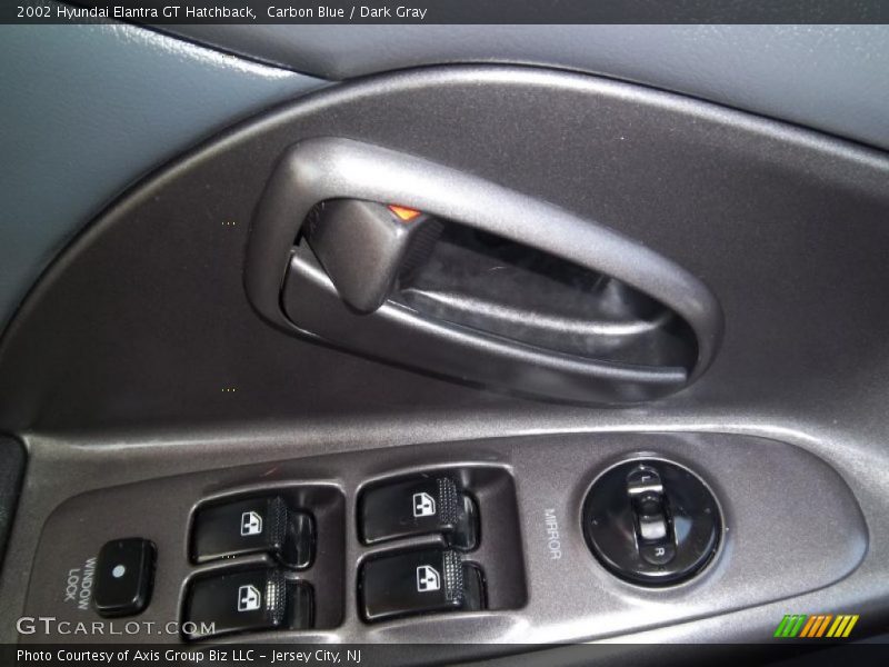 Carbon Blue / Dark Gray 2002 Hyundai Elantra GT Hatchback
