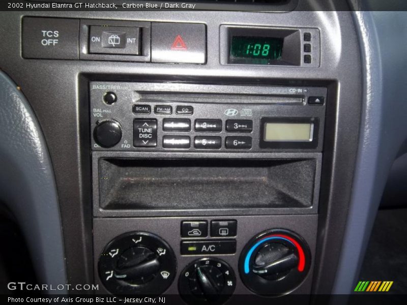 Carbon Blue / Dark Gray 2002 Hyundai Elantra GT Hatchback