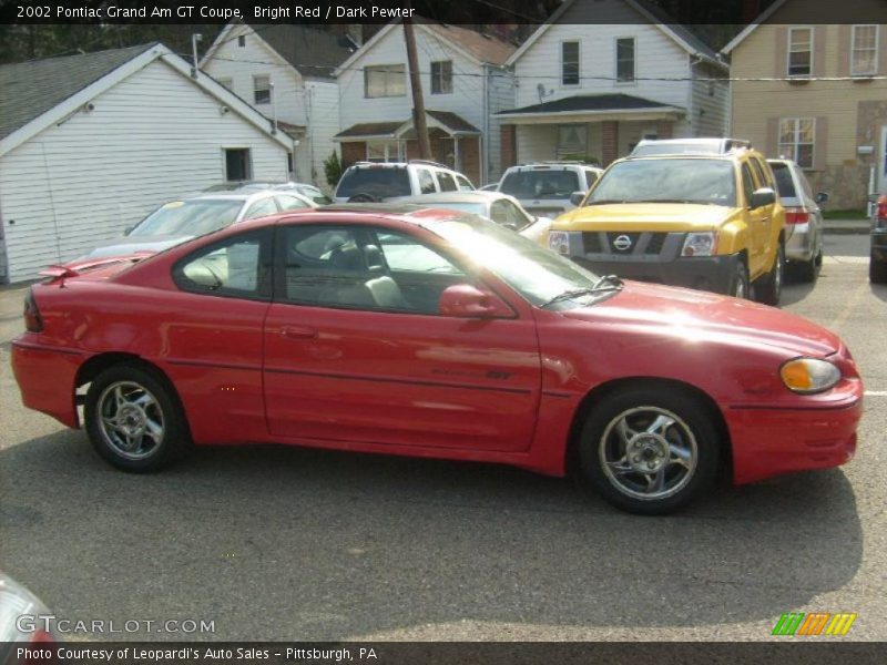 Bright Red / Dark Pewter 2002 Pontiac Grand Am GT Coupe